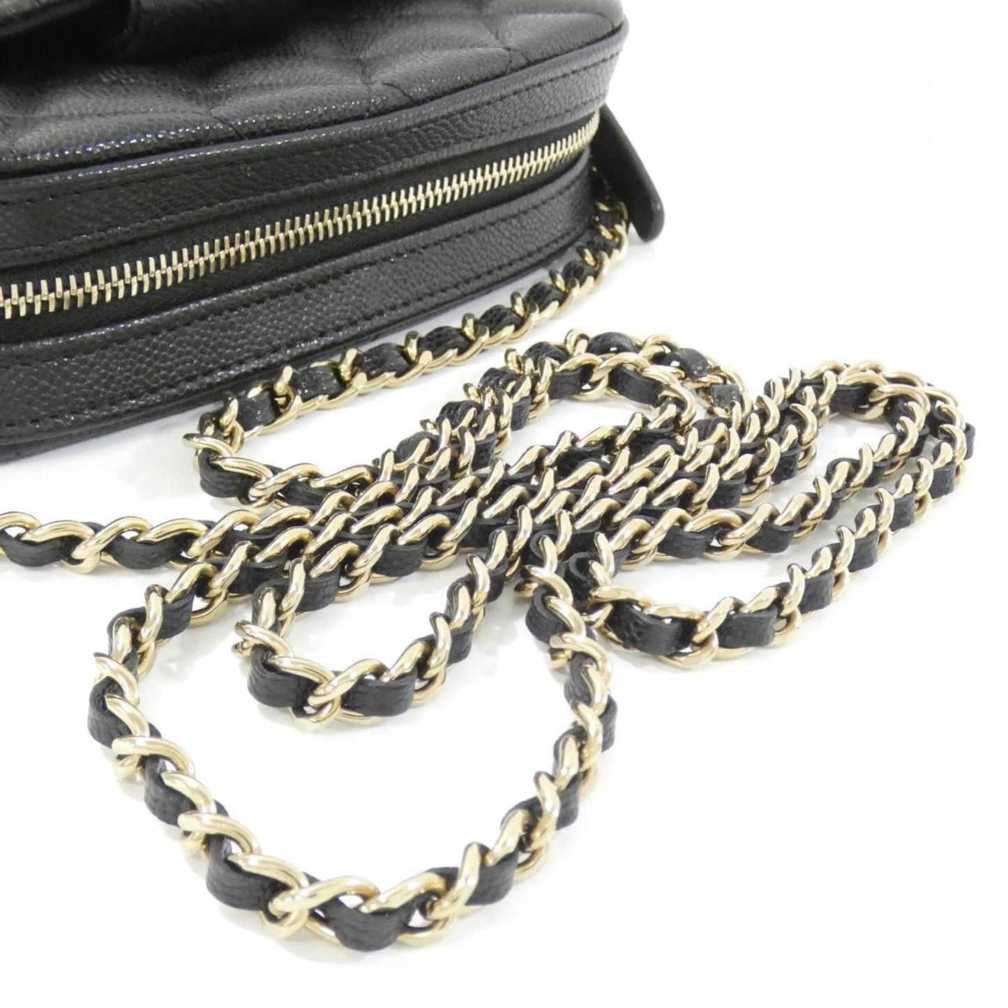 Chanel Calfskin Black Shoulder Bags