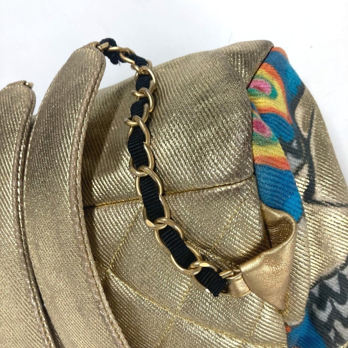 Chanel Canvas Gold Backpacks