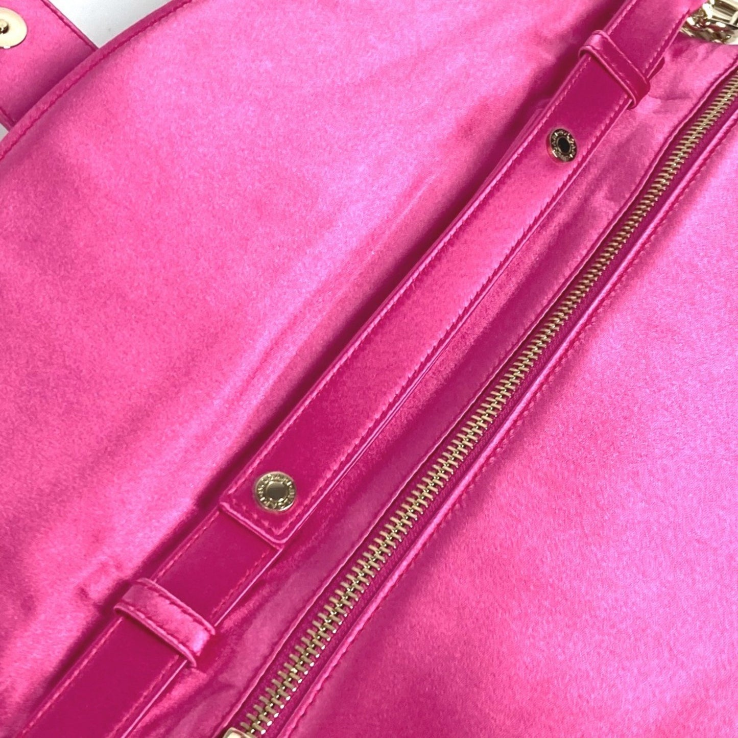 Bvlgari Satin Pink Clutch Bags