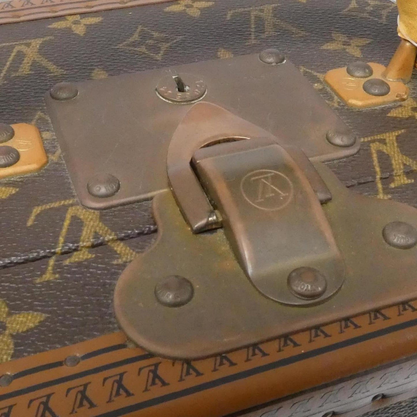 Louis Vuitton Coated Canvas Brown Handbags