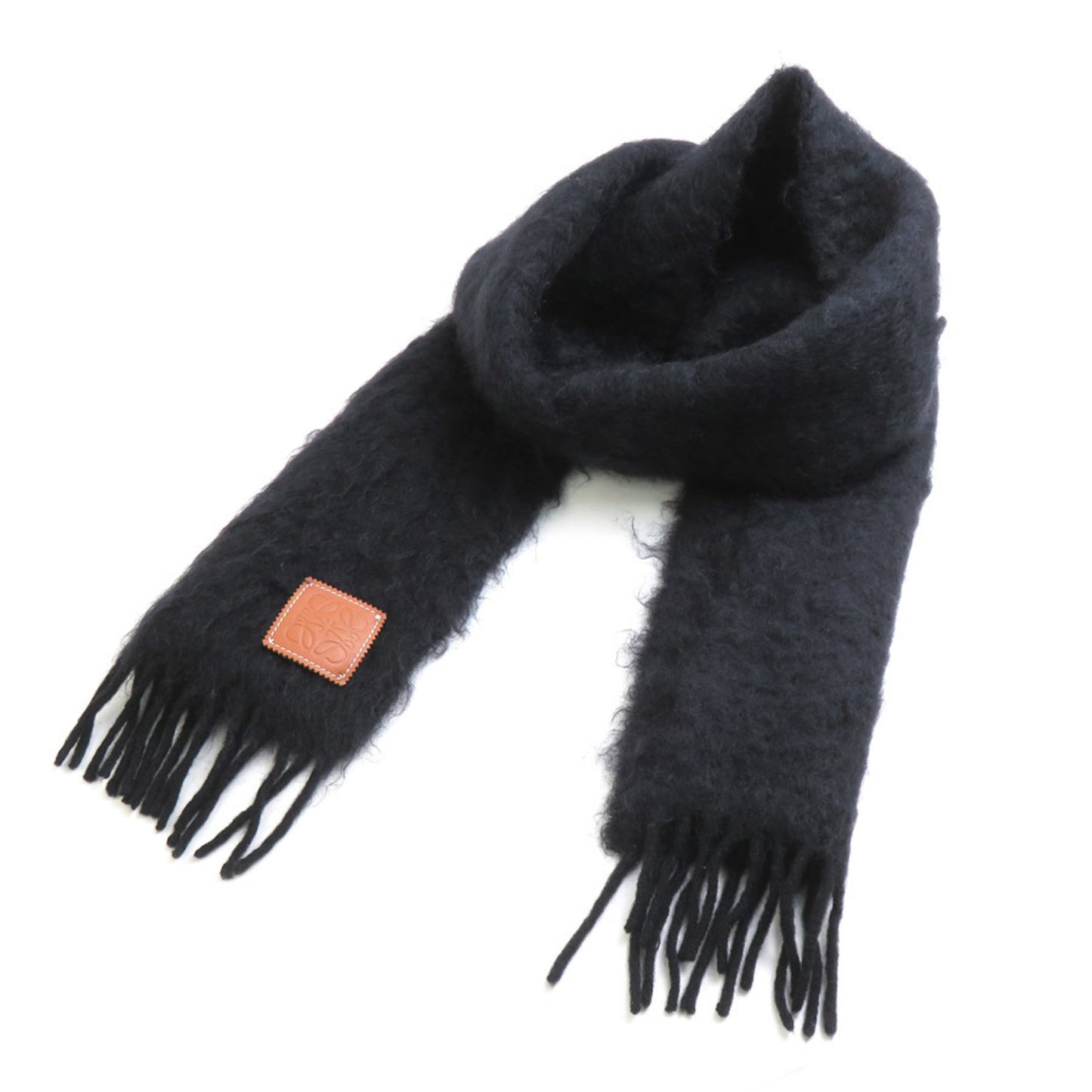 Loewe Wool Black Scarves