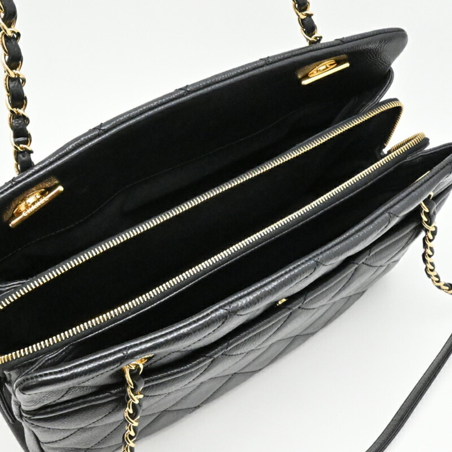 Chanel Calfskin Black Tote Bags