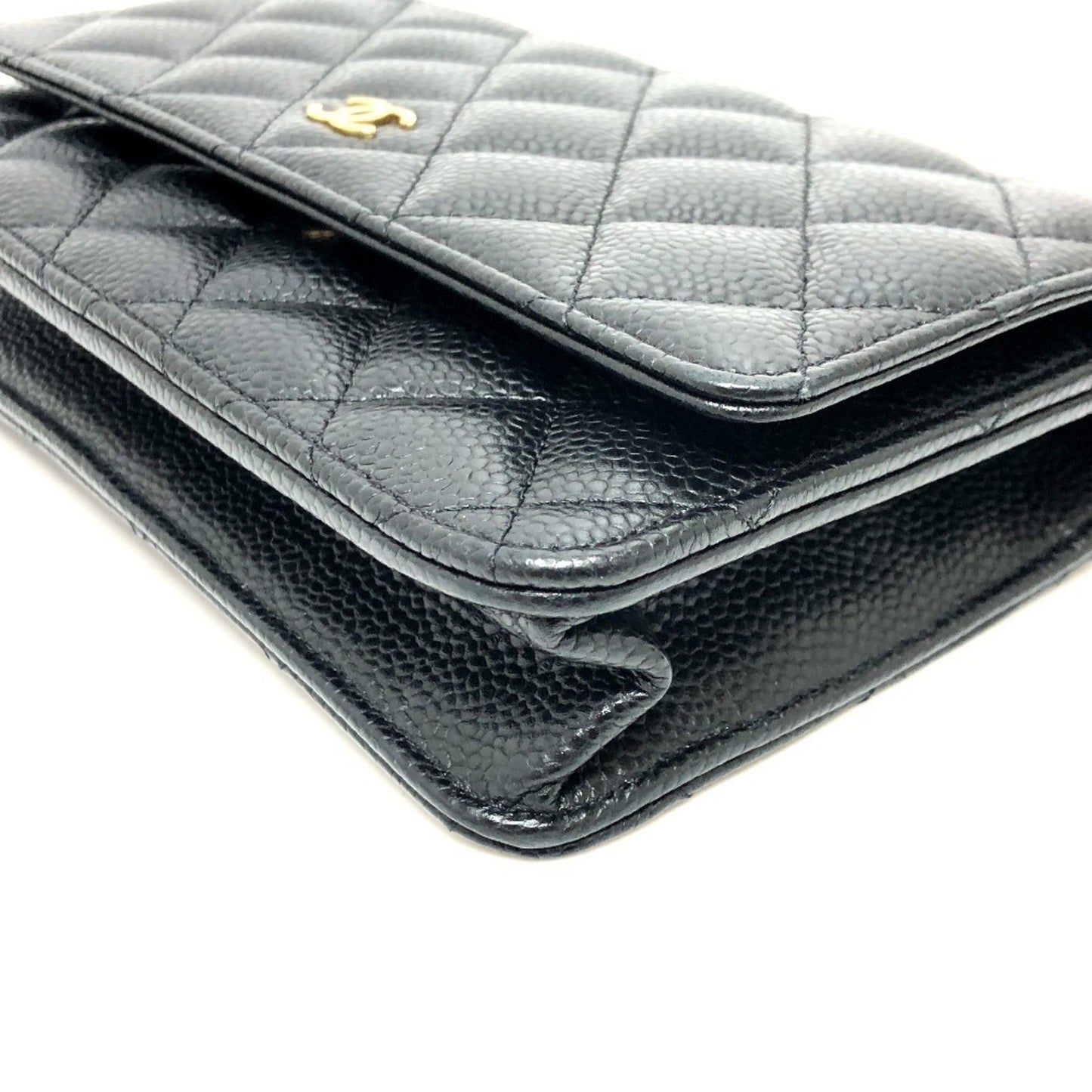 Chanel Calfskin Black Shoulder Bags