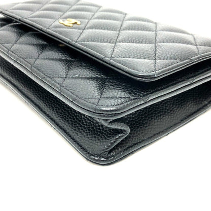 Chanel Calfskin Black Shoulder Bags