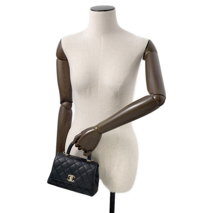 Chanel Calfskin Black Handbags