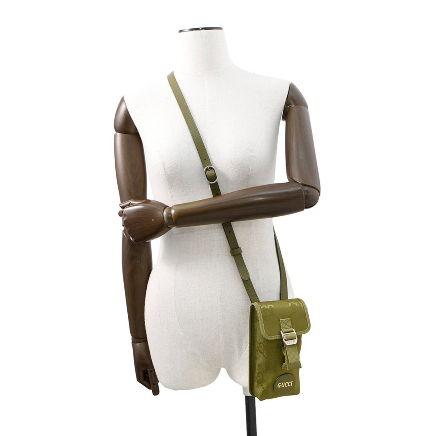 Gucci Nylon Green Shoulder Bags