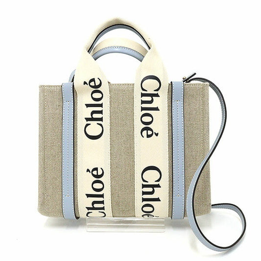 Chloé Canvas Blue Handbags