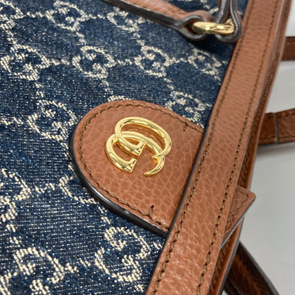 Gucci Denim Blue Tote Bags