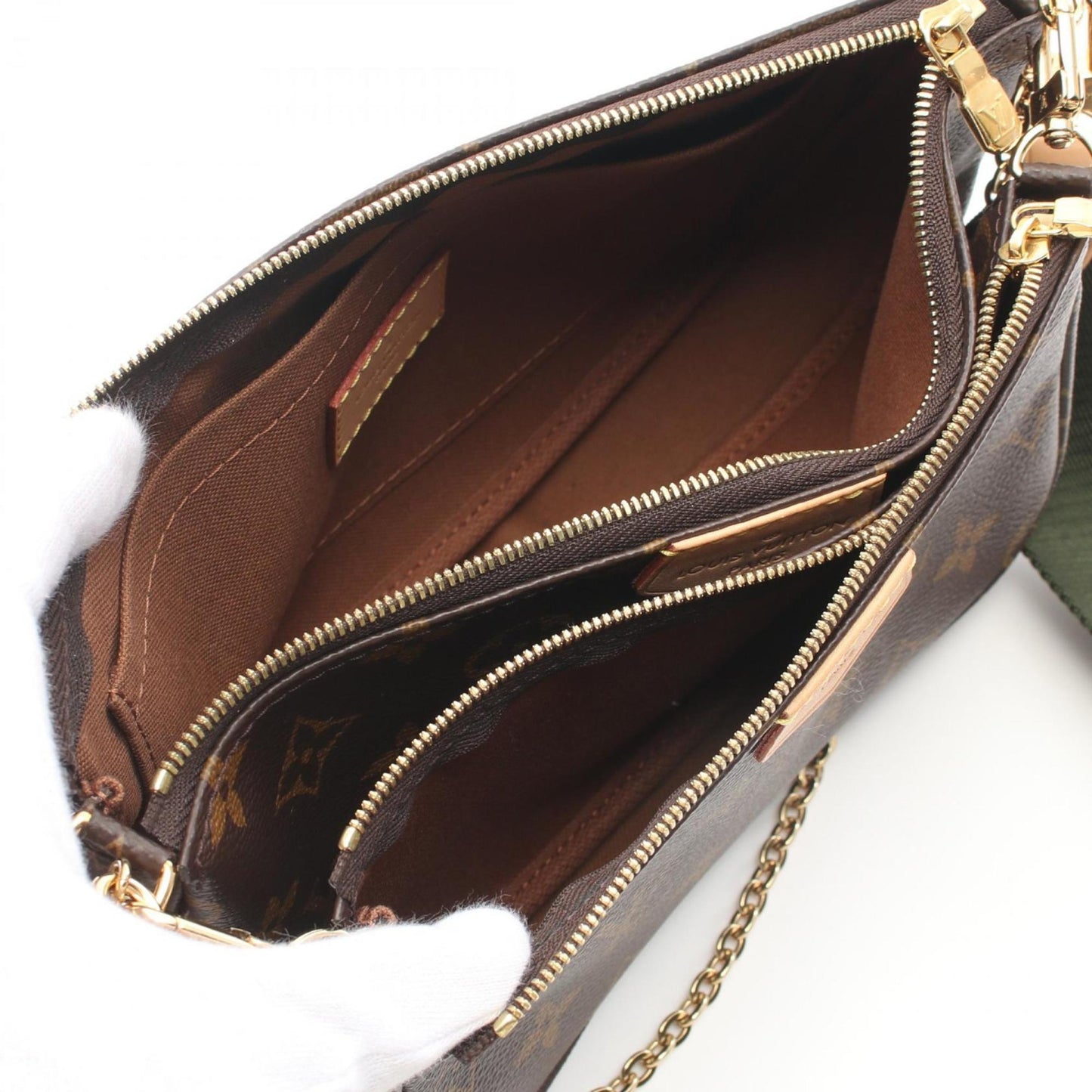 Louis Vuitton Coated Canvas Brown Shoulder Bags