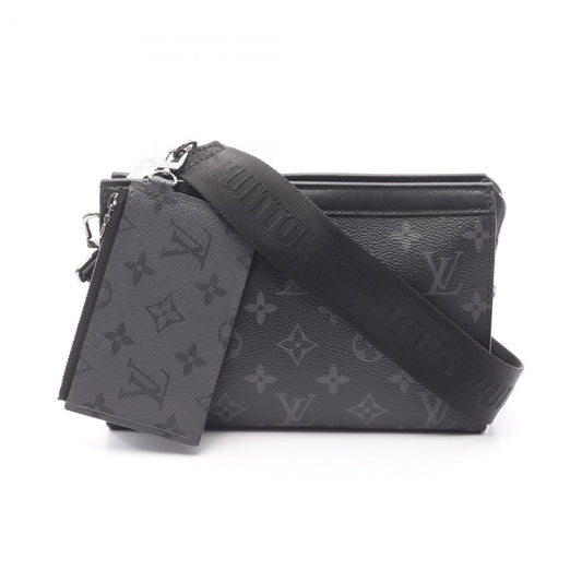 Louis Vuitton Coated Canvas Black Shoulder Bags