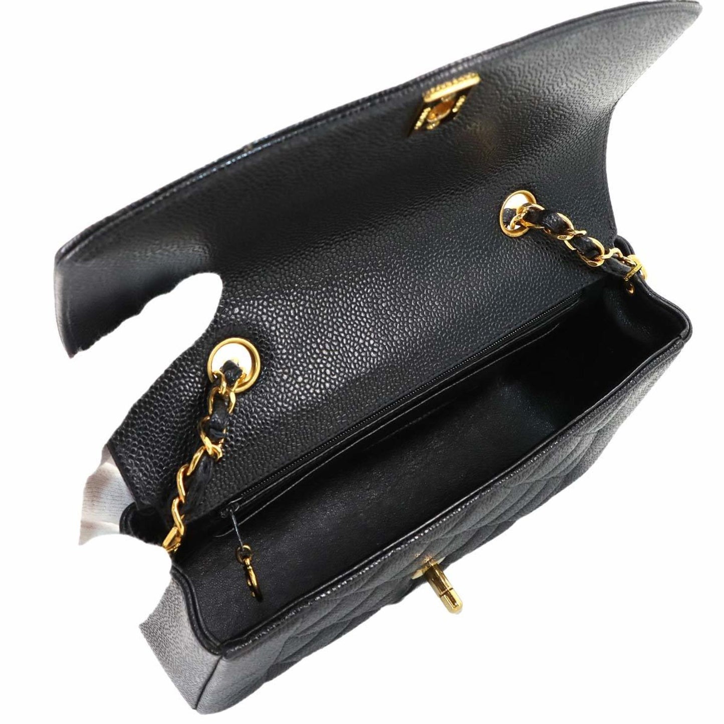 Chanel Calfskin Black Shoulder Bags