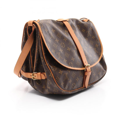 Louis Vuitton Coated Canvas Brown Shoulder Bags