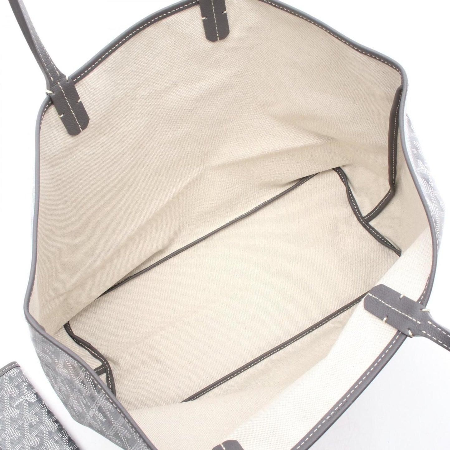 Goyard Coated Canvas Gray Tote Bags