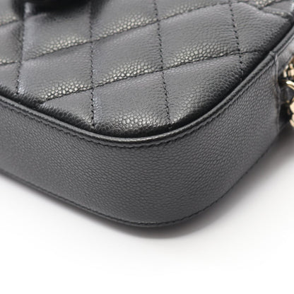 Chanel Calfskin Black Shoulder Bags