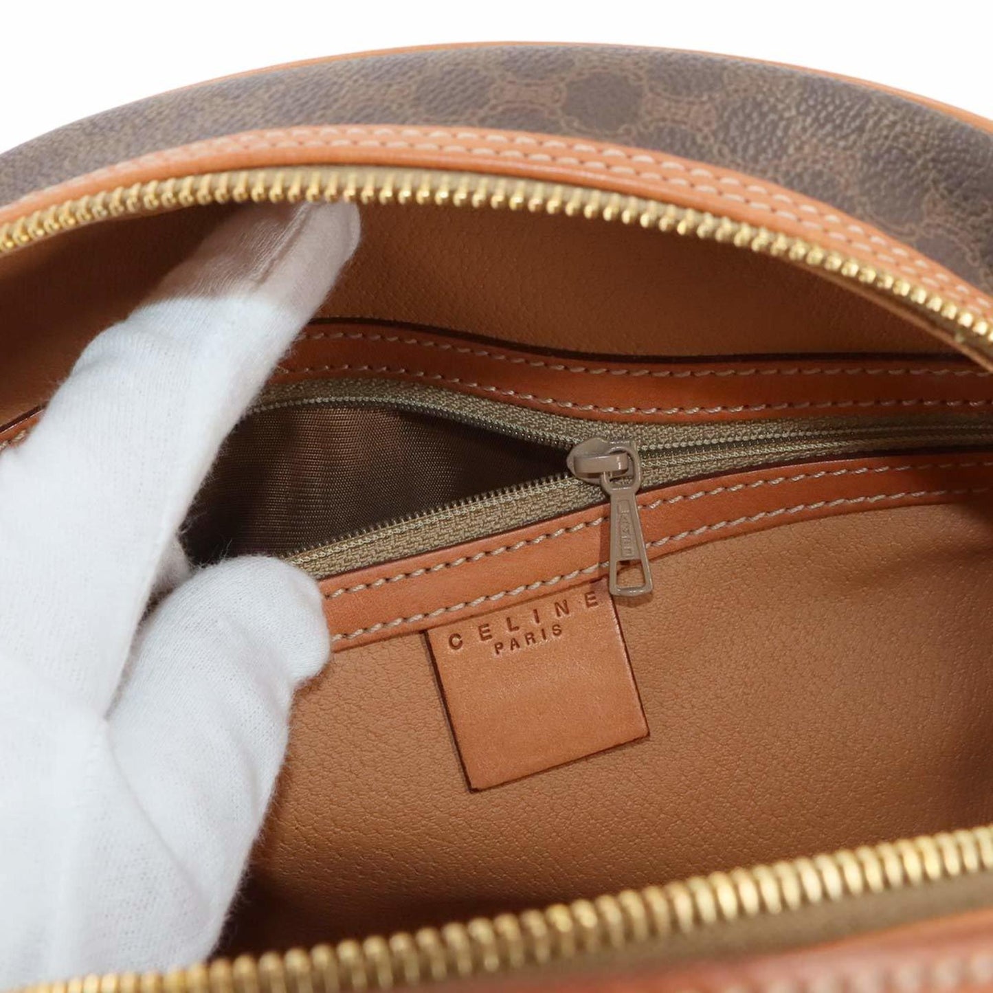 Celine Pvc Brown Handbags