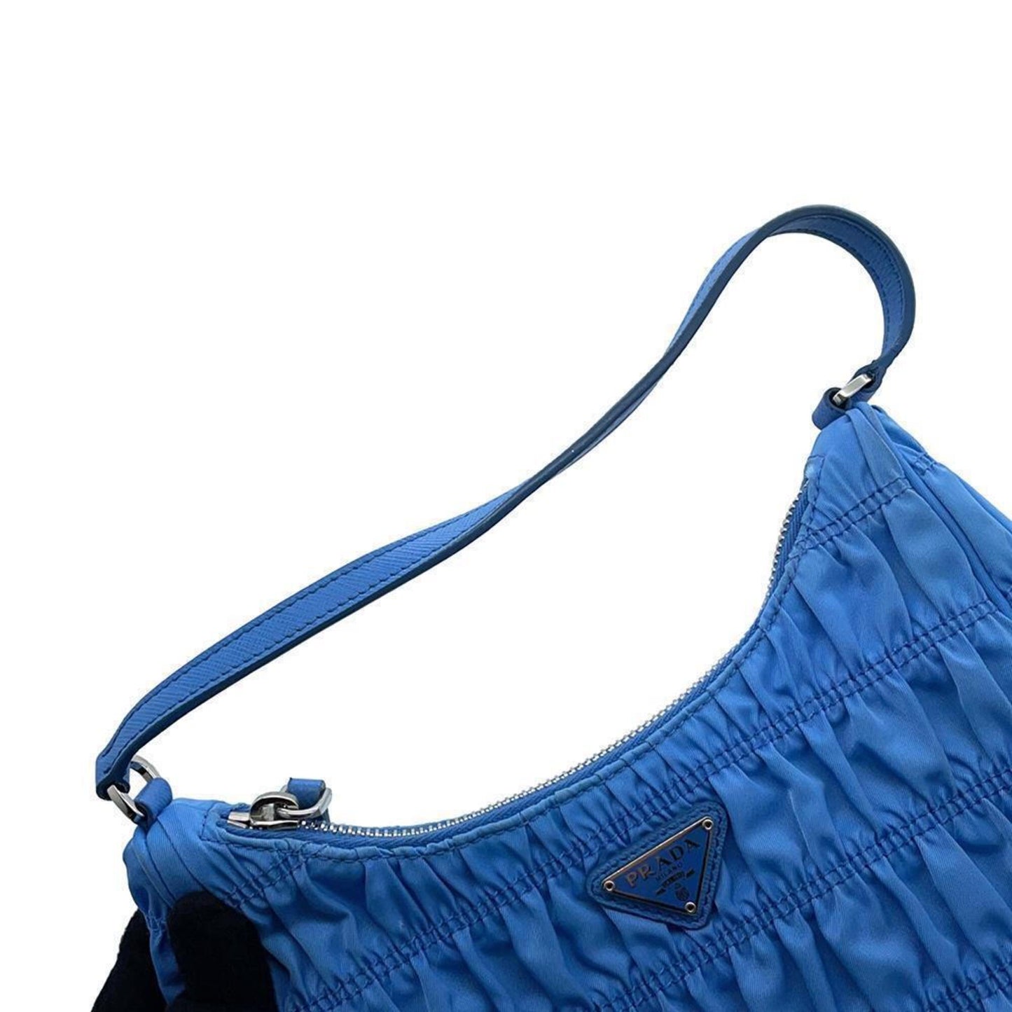 Prada Nylon Blue Shoulder Bags