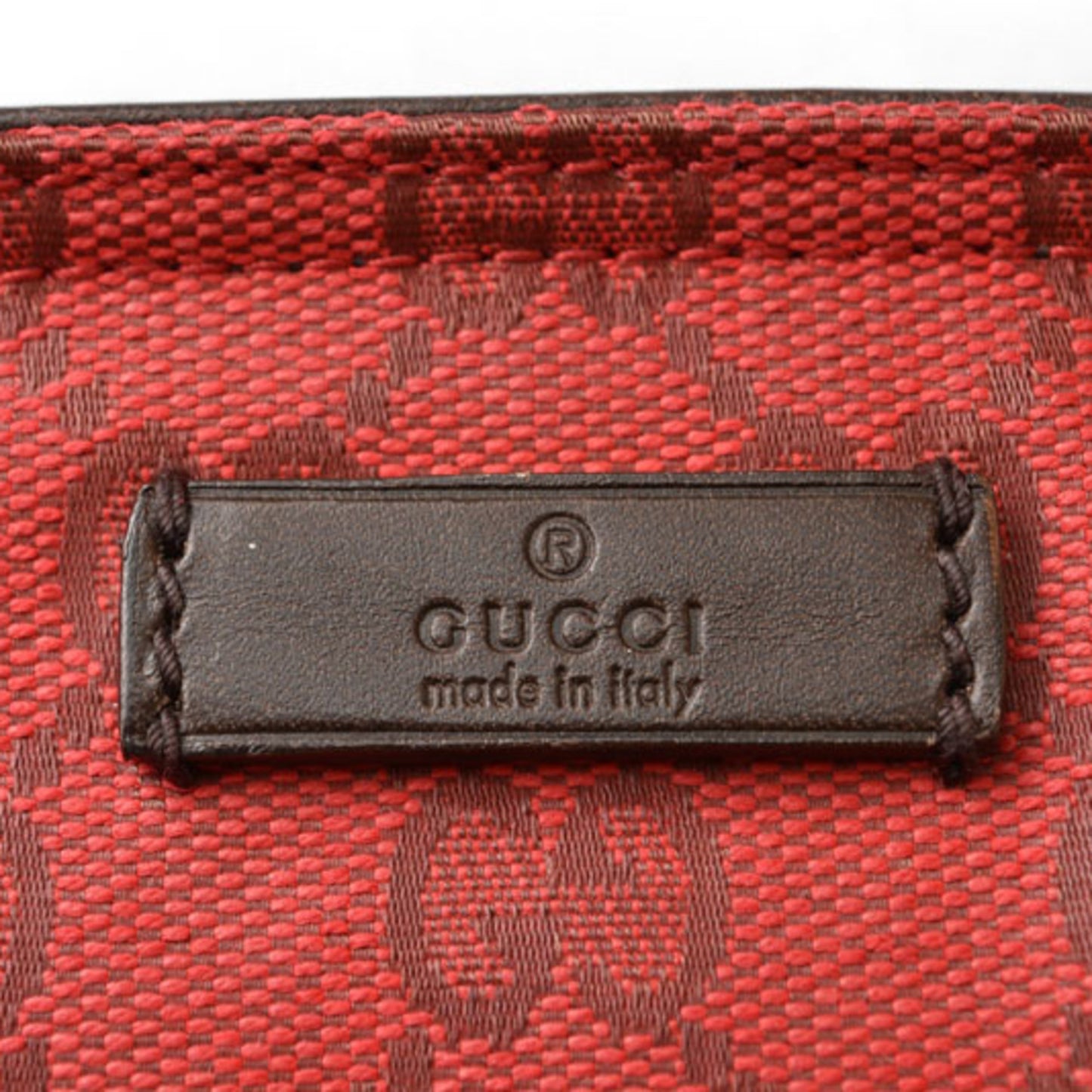 Gucci Coated Canvas Red Shoulder Bags