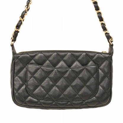 Chanel Calfskin Black Shoulder Bags