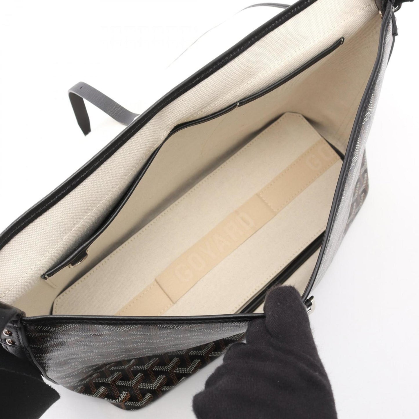 Goyard Coated Canvas Black Shoulder Bags