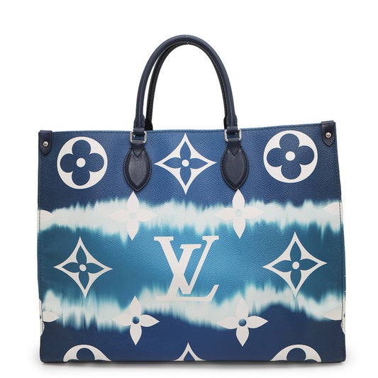 Louis Vuitton Monogram Canvas Blue Tote Bags