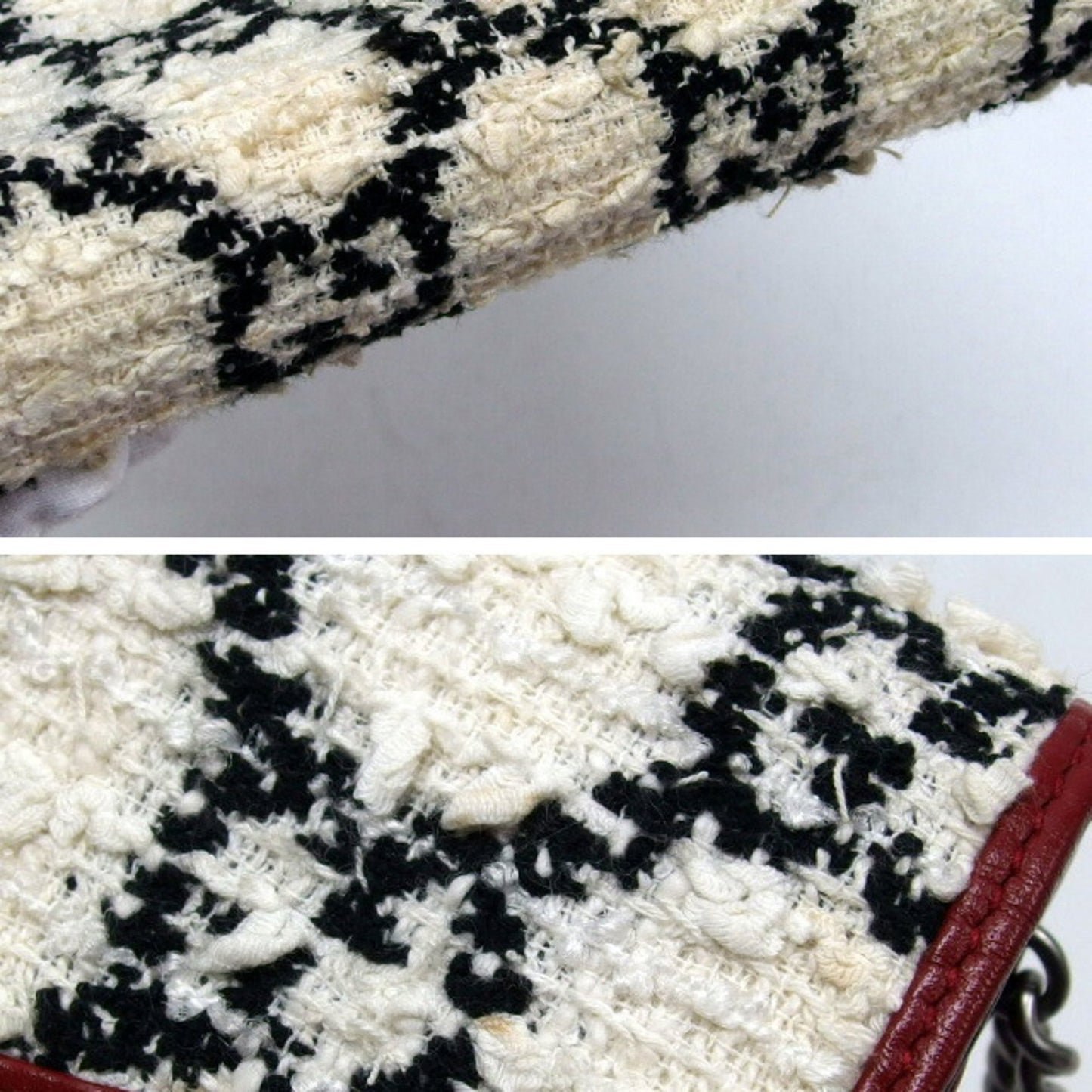 Gucci Tweed Black Clutch Bags