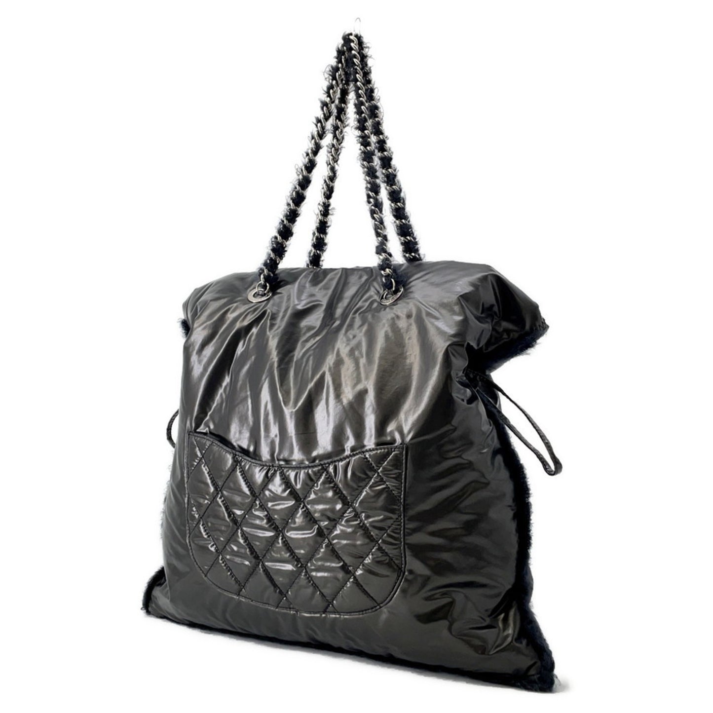 Chanel Nylon Black Shoulder Bags