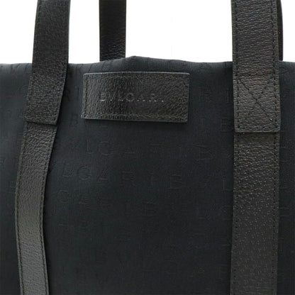 Bvlgari Canvas Black Handbags