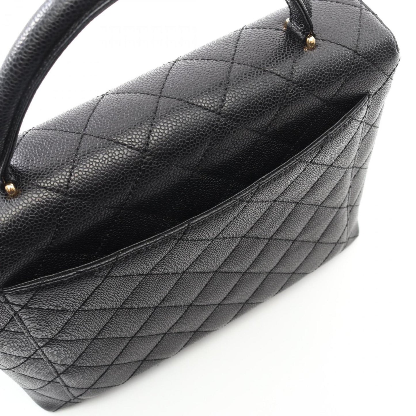 Chanel Calfskin Black Handbags