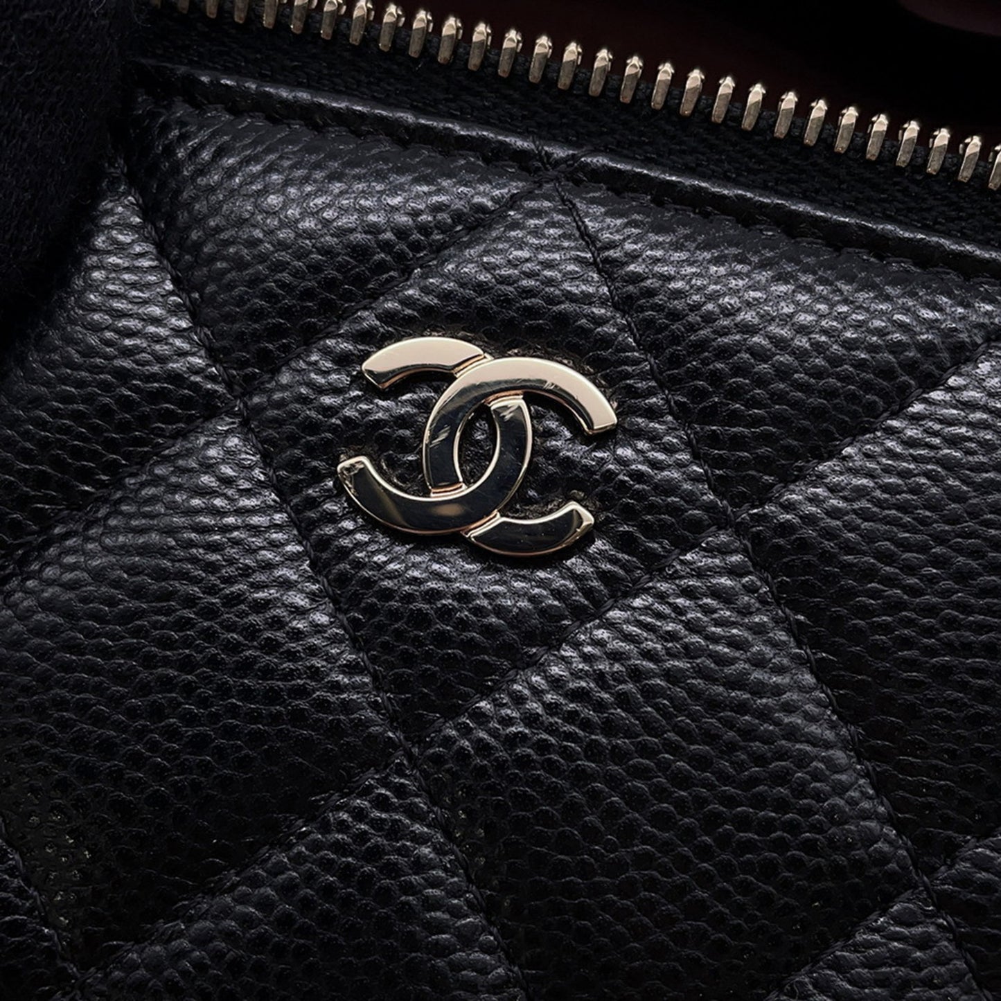 Chanel Calfskin Black Shoulder Bags