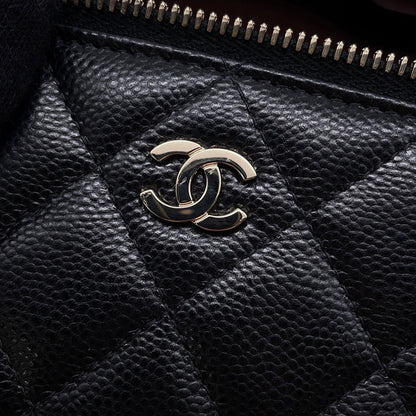 Chanel Calfskin Black Shoulder Bags