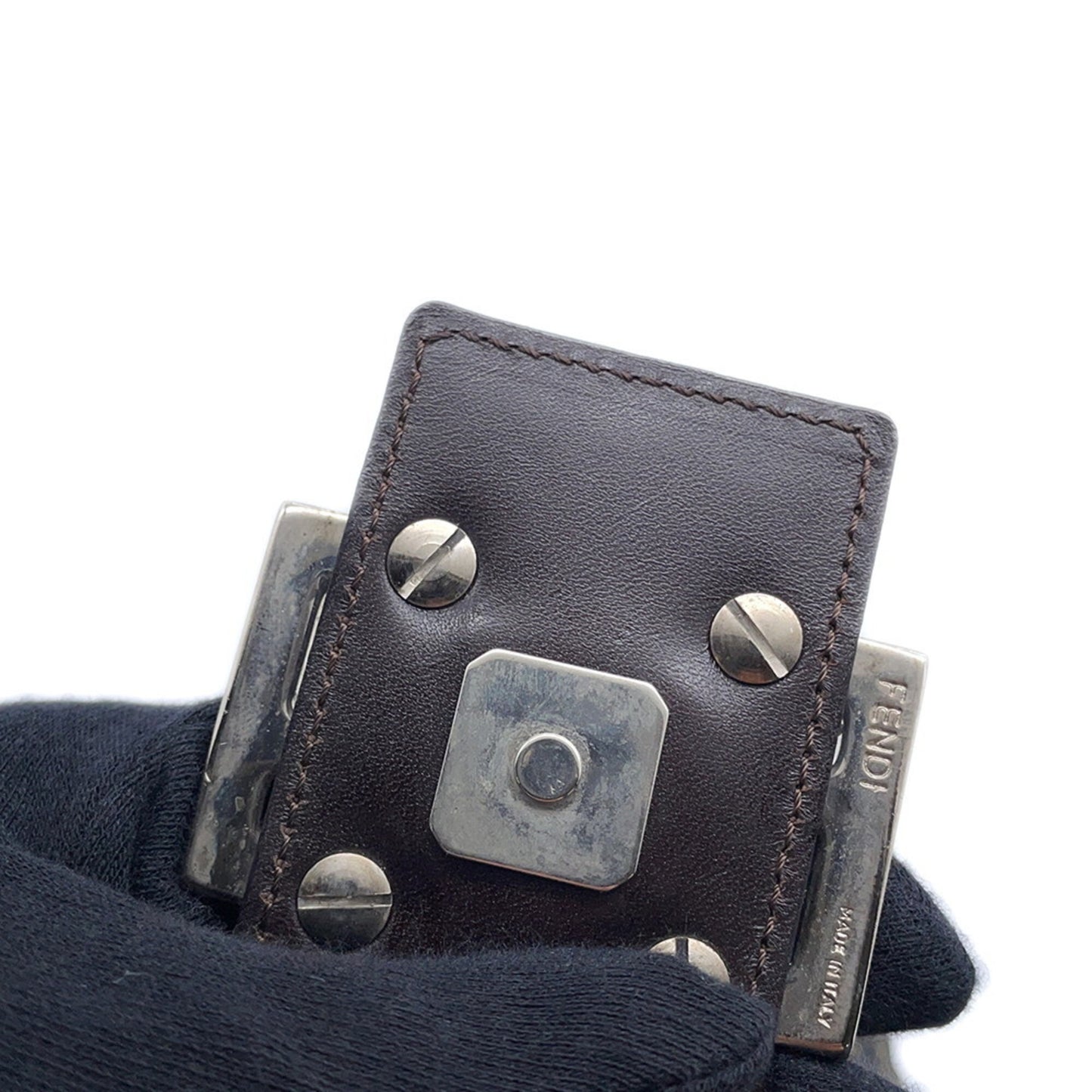 Fendi Canvas Brown Shoulder Bags