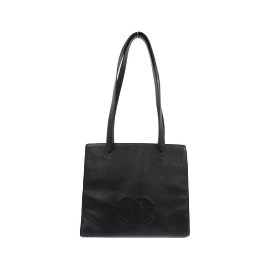 Chanel Calfskin Black Shoulder Bags