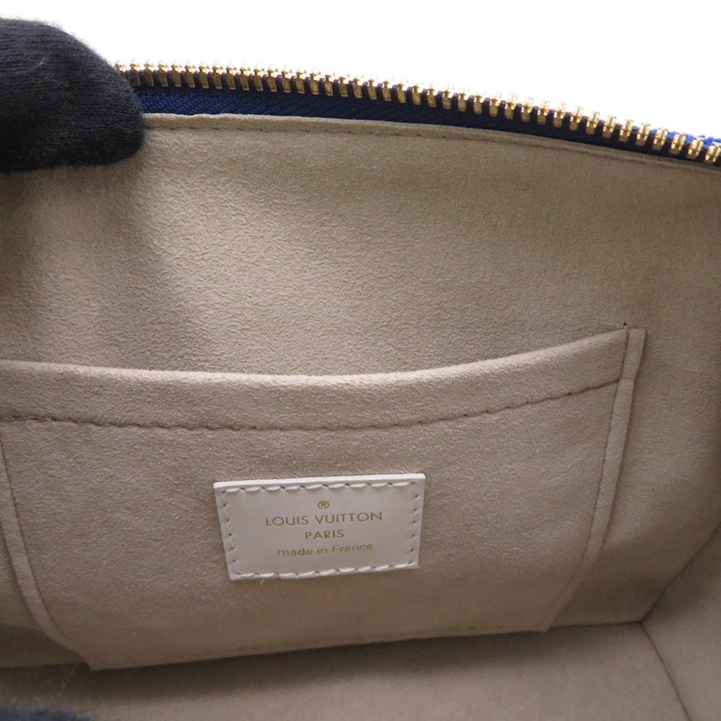 Louis Vuitton Woven Fabric Blue Handbags