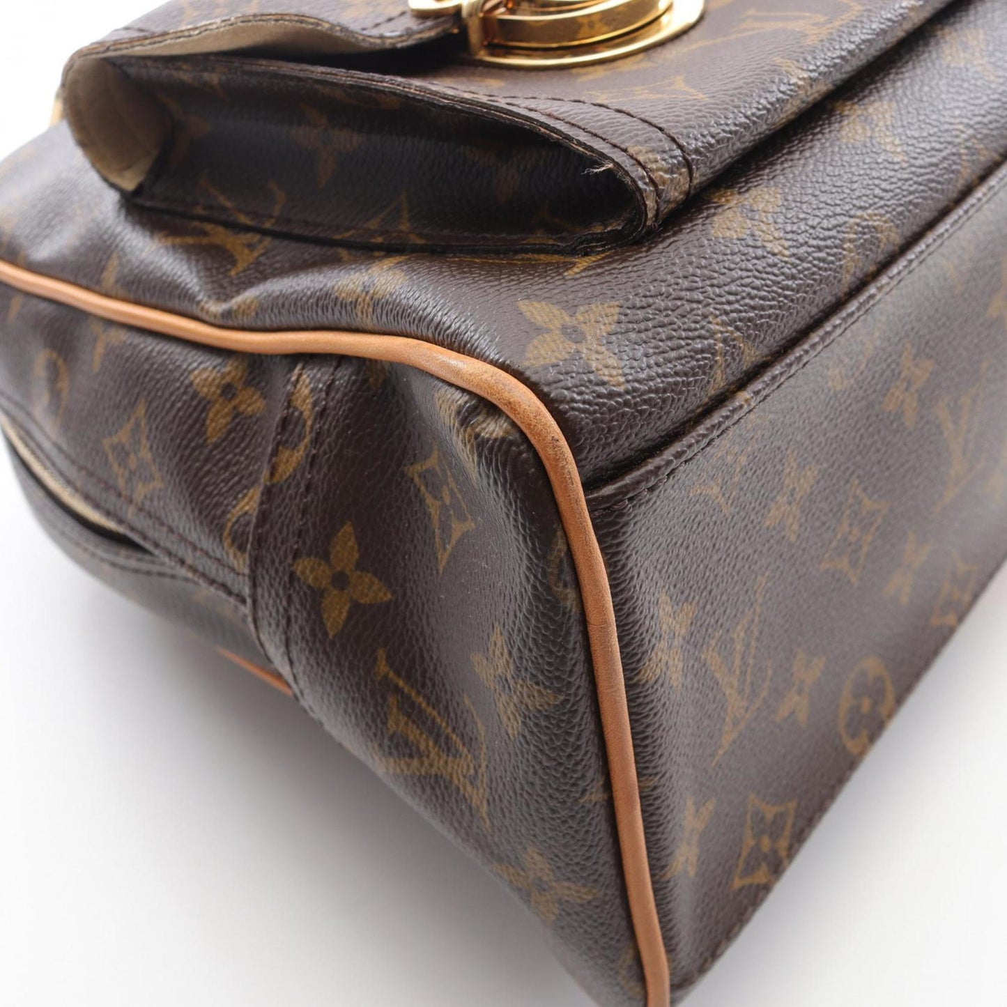 Louis Vuitton Coated Canvas Brown Handbags