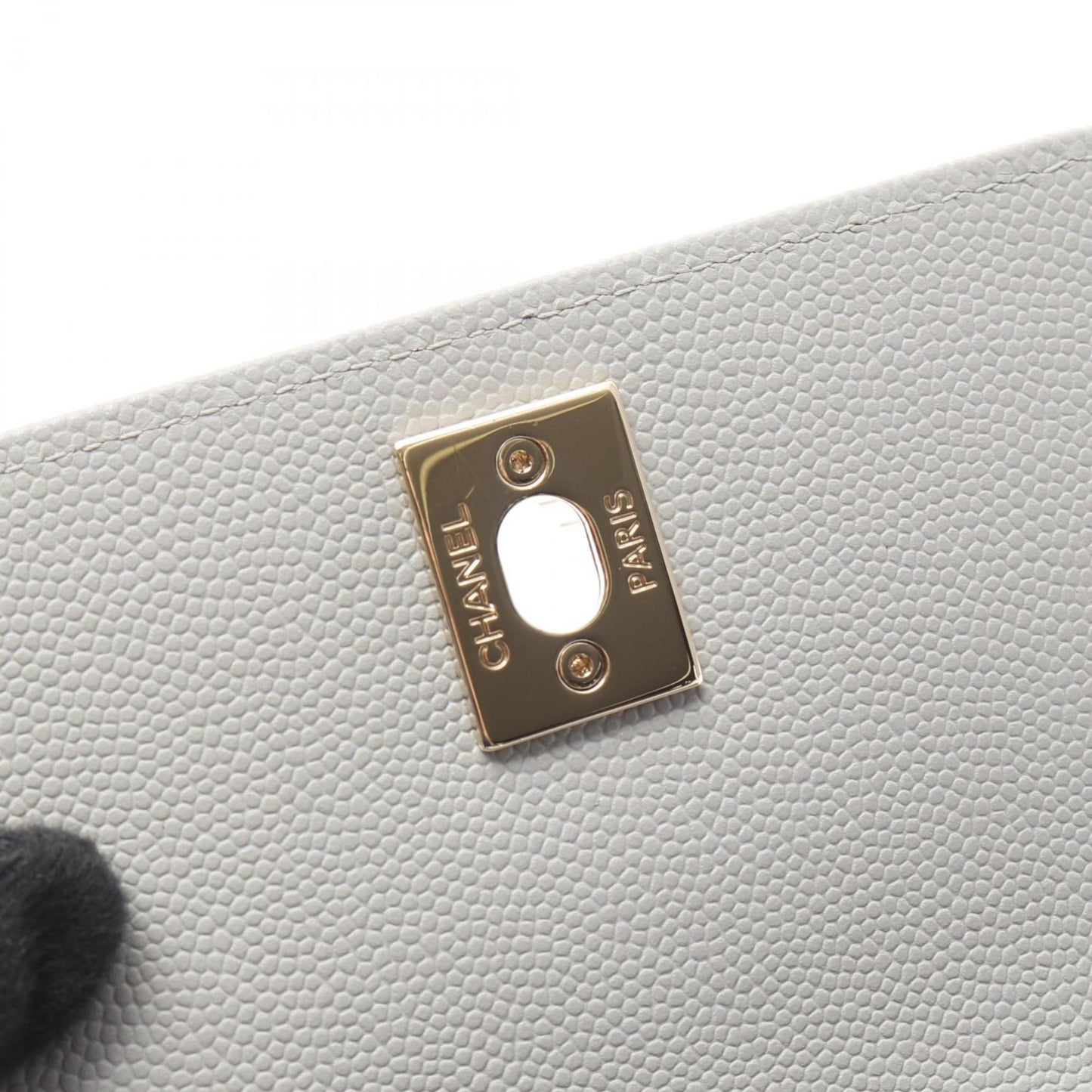 Chanel Calfskin Gray Shoulder Bags