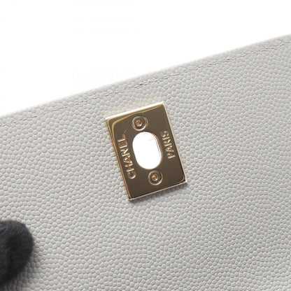 Chanel Calfskin Gray Shoulder Bags