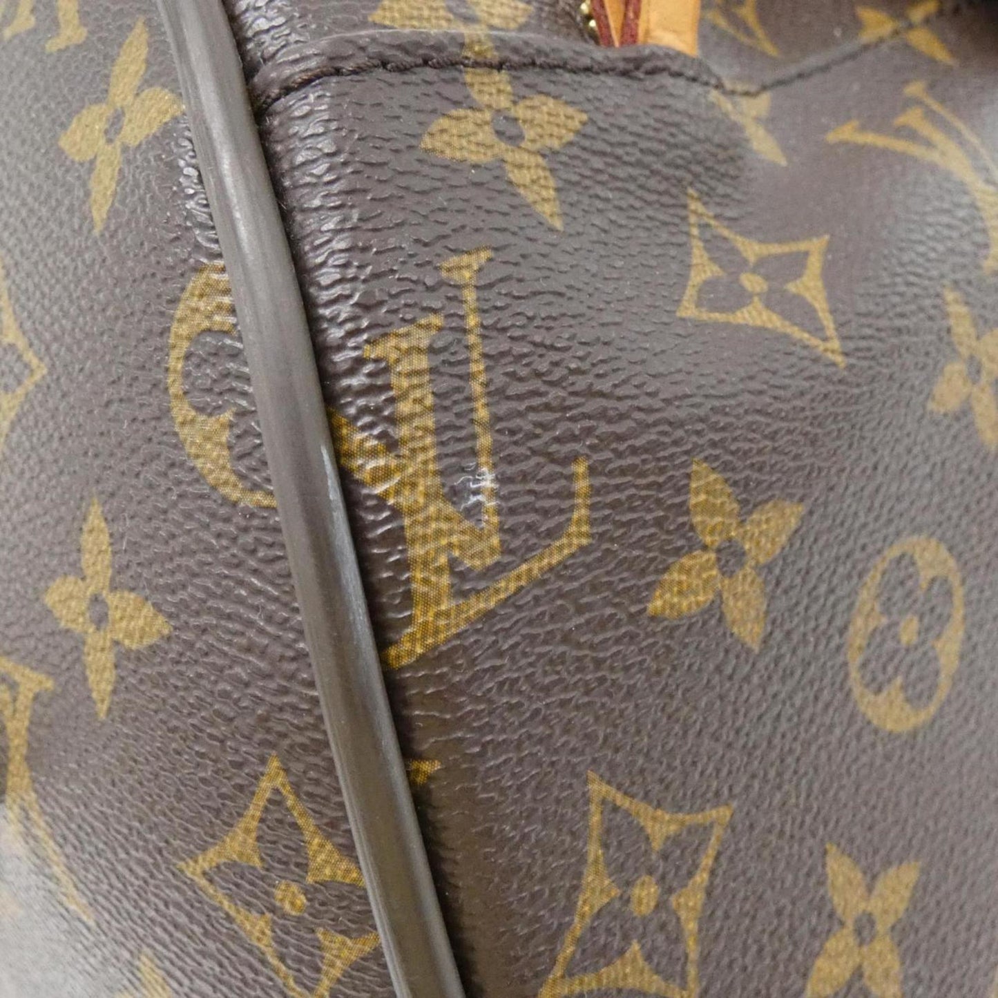 Louis Vuitton Coated Canvas Brown Travel Bags