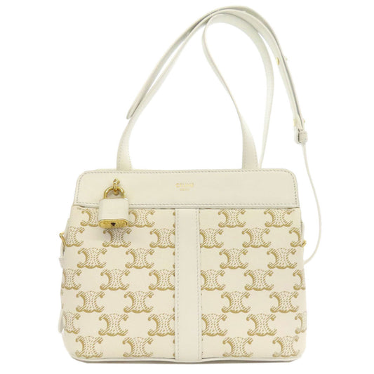 Celine Pvc White Shoulder Bags
