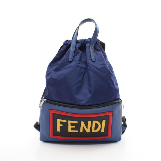 Fendi Nylon Blue Backpacks