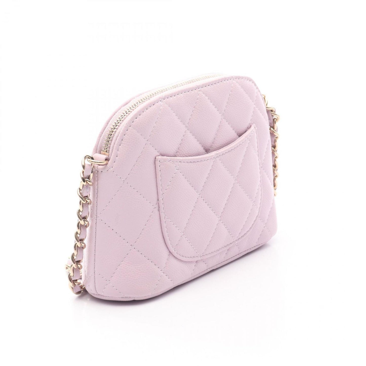 Chanel Calfskin Purple Shoulder Bags