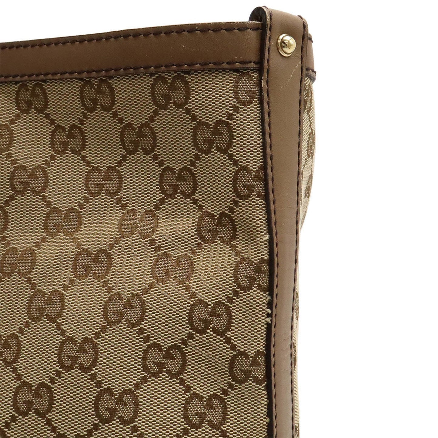 Gucci Canvas Brown Shoulder Bags