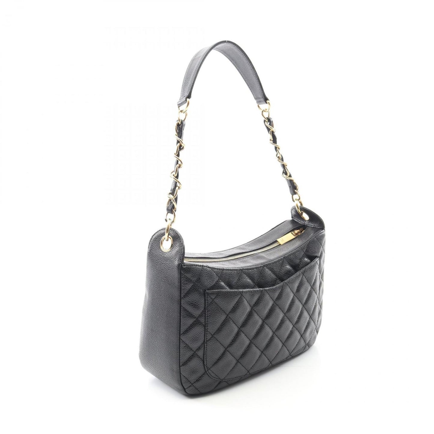Chanel Calfskin Black Shoulder Bags