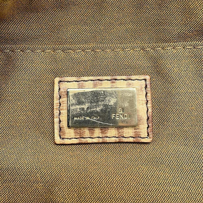 Fendi Canvas Brown Shoulder Bags