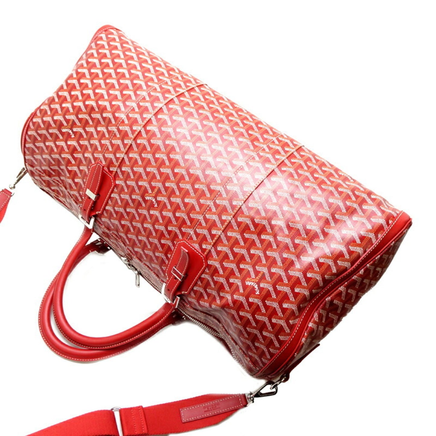 Goyard Pvc Red Travel Bags