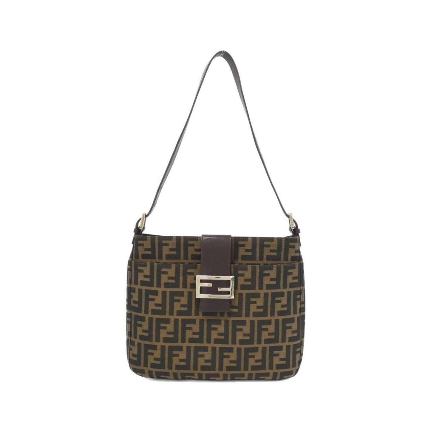 Fendi Canvas Brown Shoulder Bags