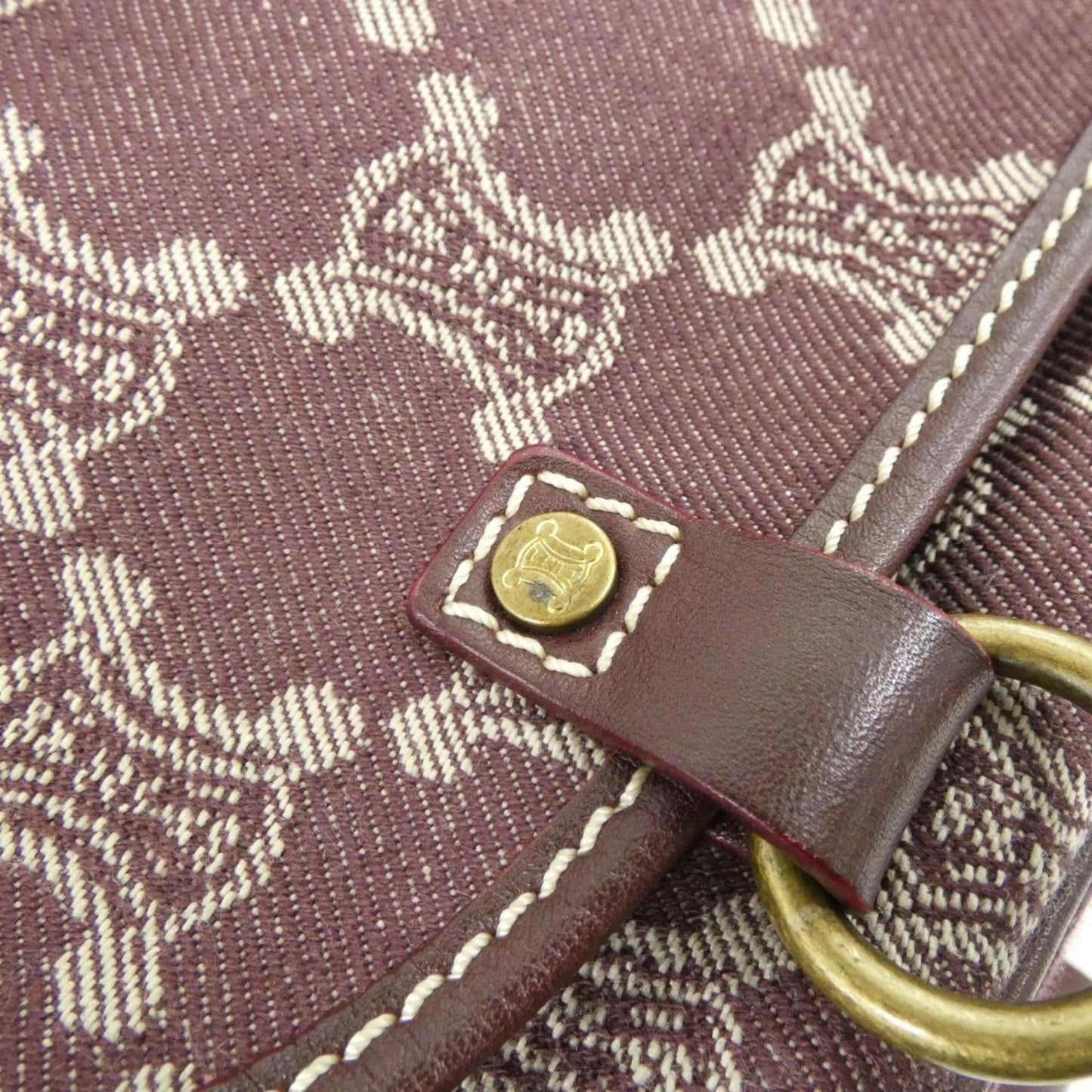 Celine Denim Red Shoulder Bags