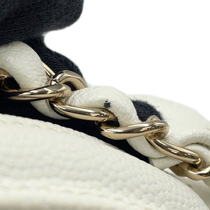 Chanel Calfskin White Shoulder Bags