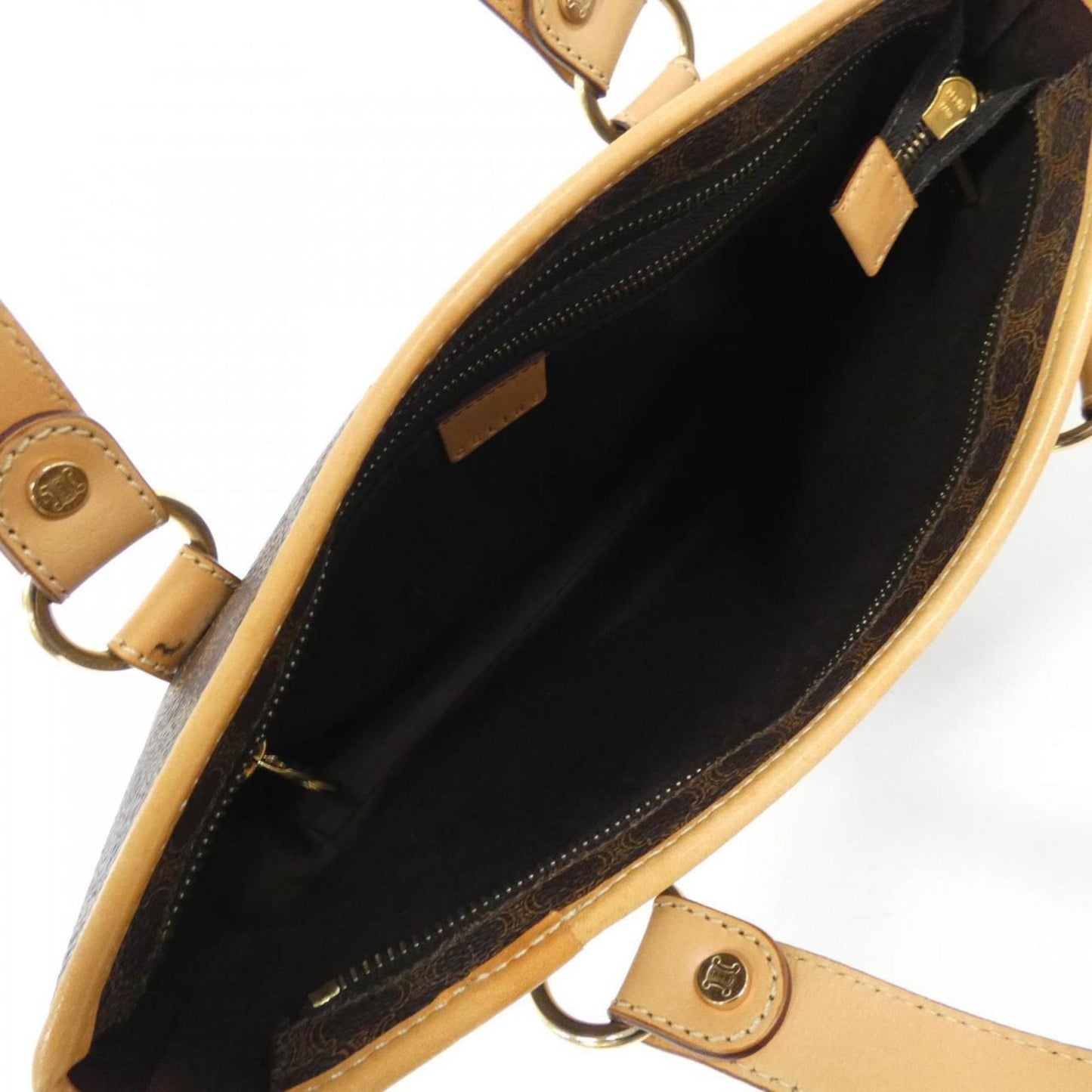 Celine Coated Canvas Brown Shoulder Bags