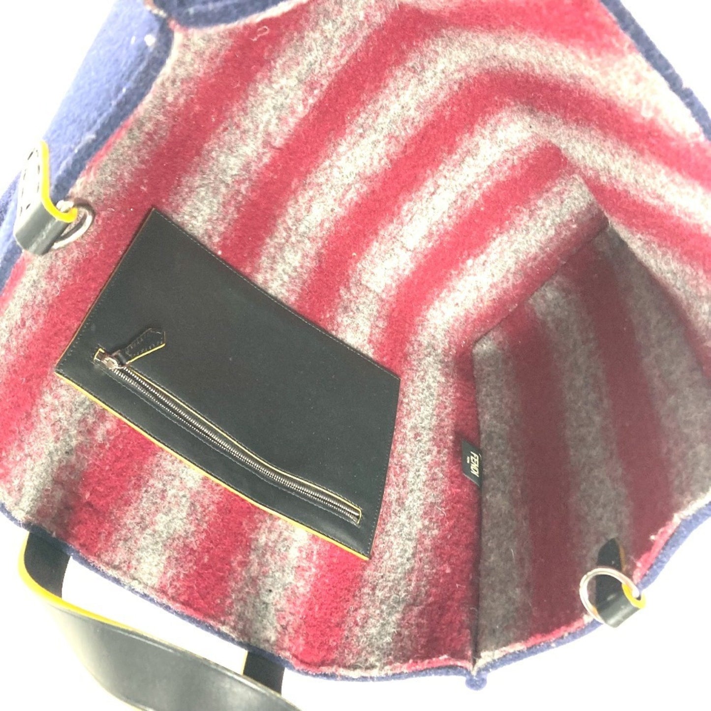 Fendi Wool Blue Shoulder Bags
