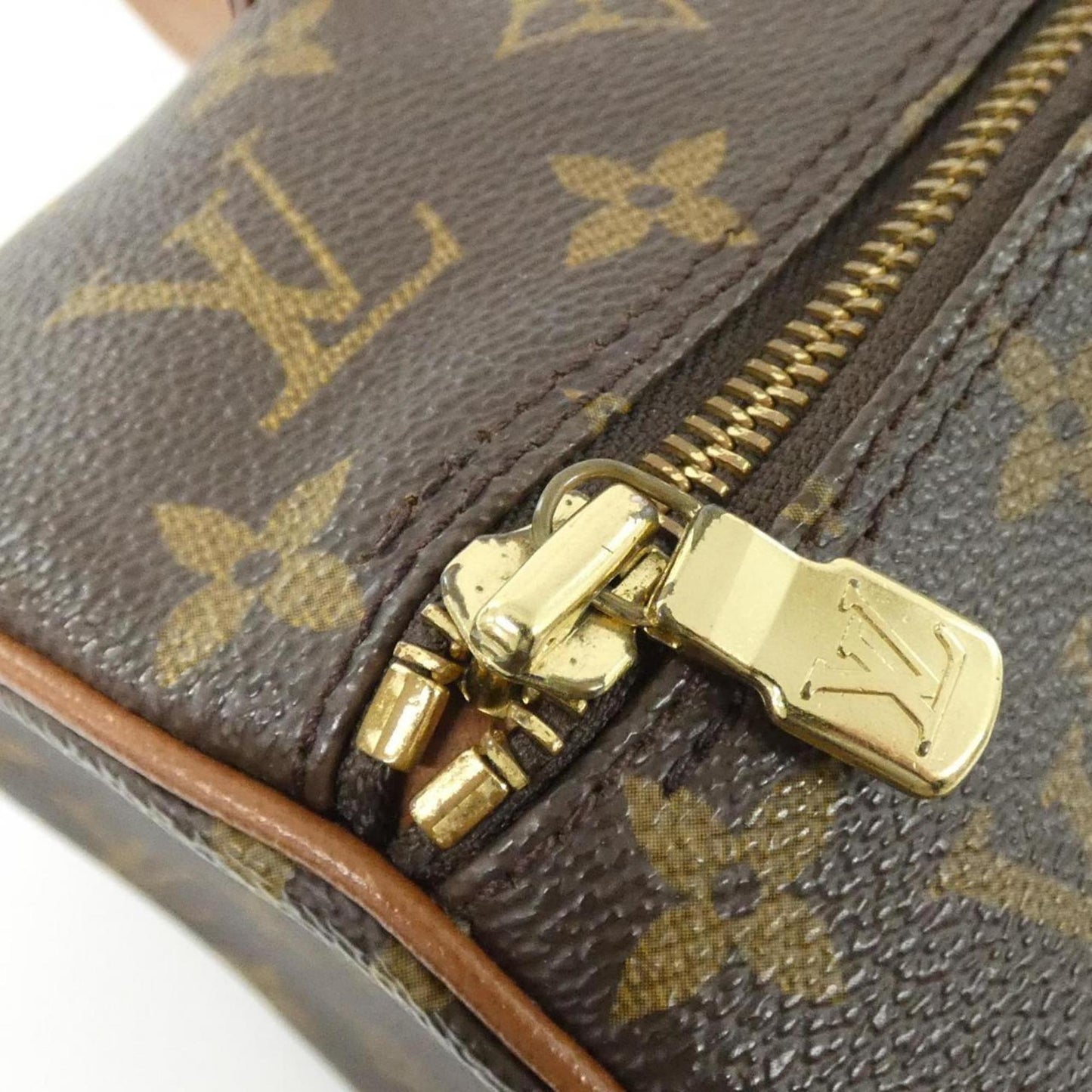 Louis Vuitton Coated Canvas Brown Handbags